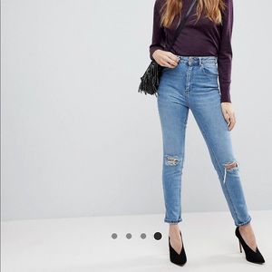 ASOS Farleigh High Waisted Slim Mom Jeans